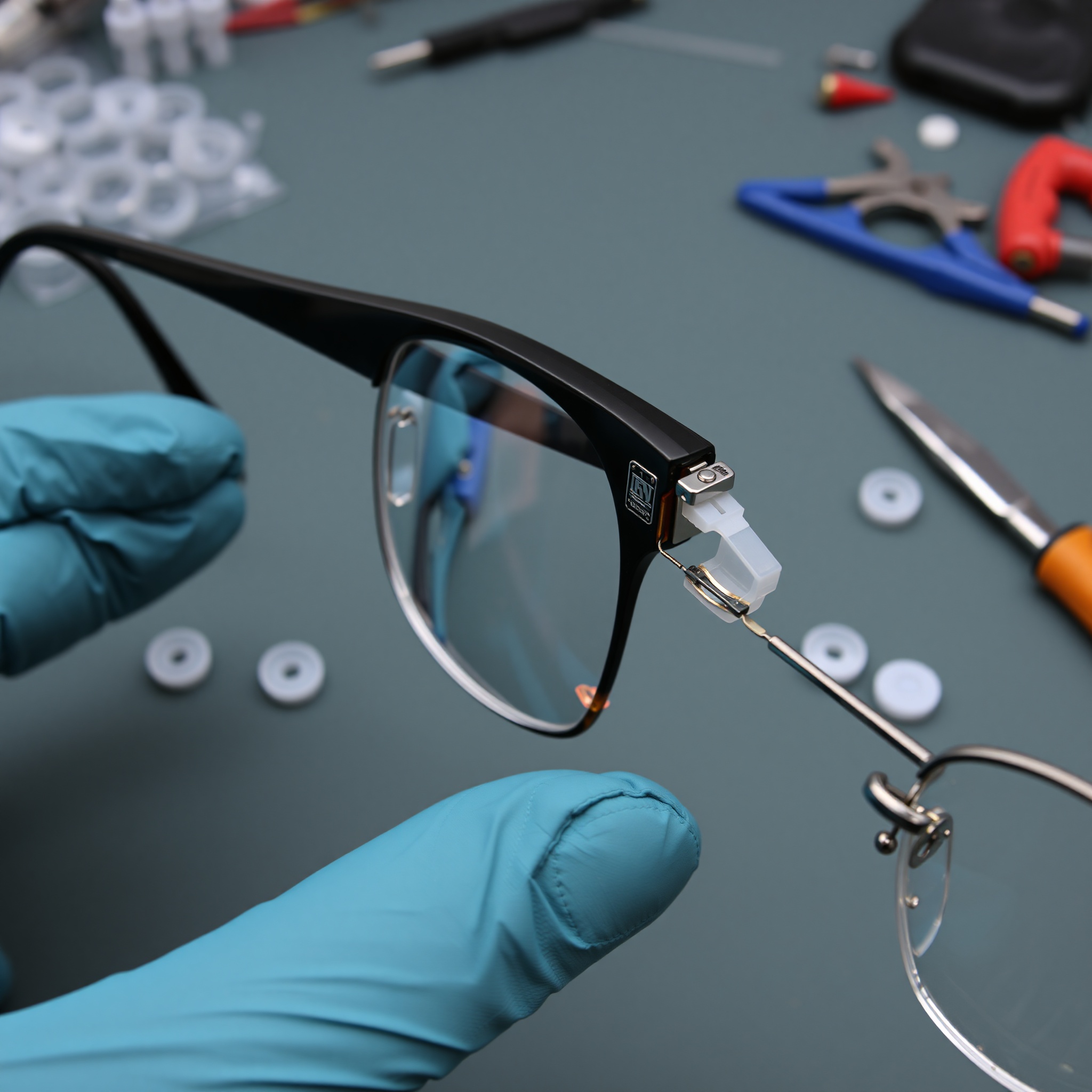 Nose pad replacement and bridge adjustment techniques