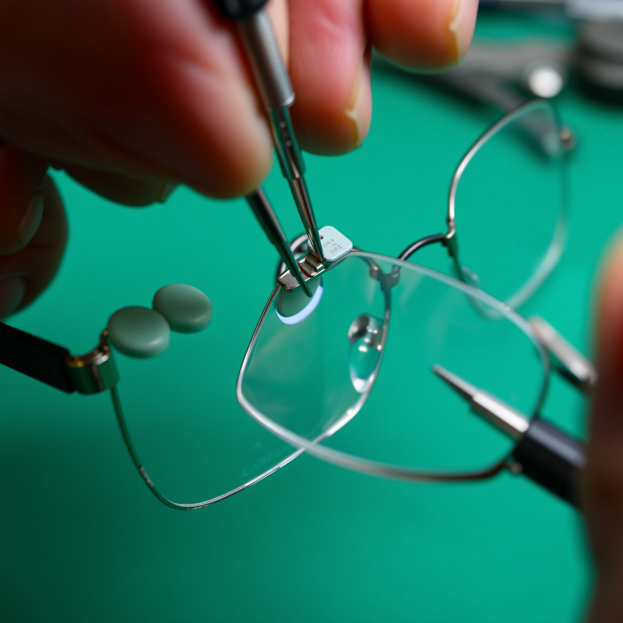 Nose pad replacement and bridge adjustment demonstration