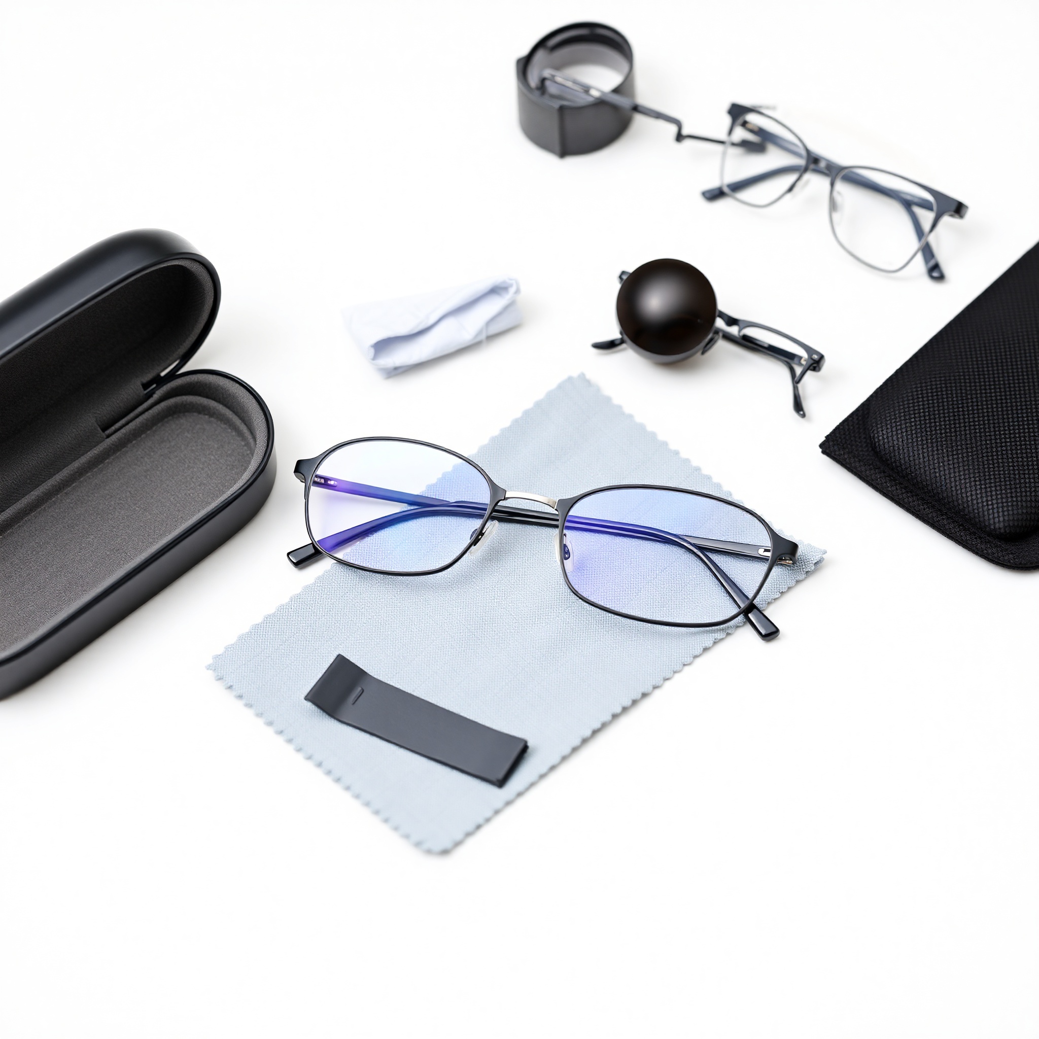 Daily eyeglass maintenance and care routine